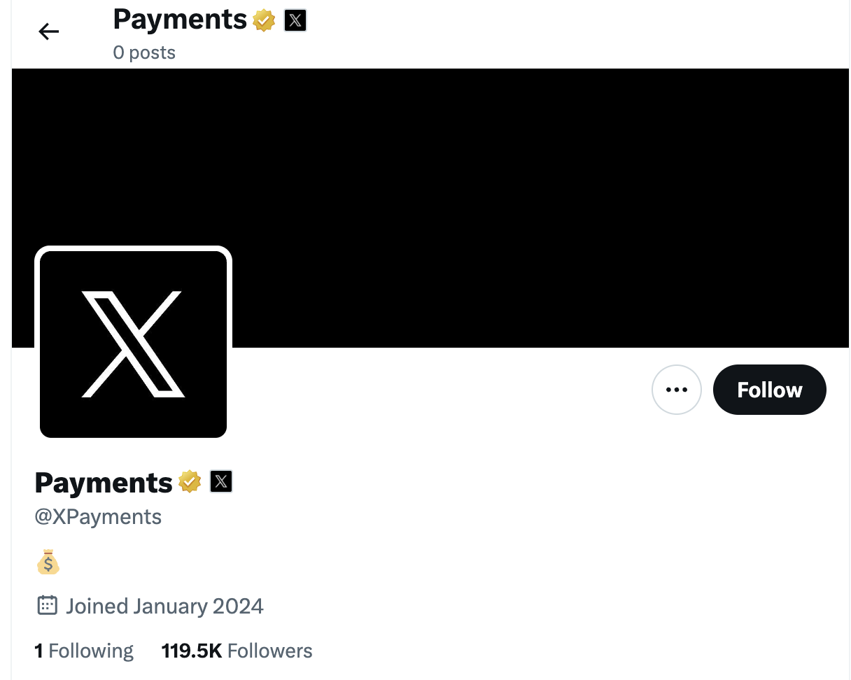 XPayments account | Source: X/Twitter