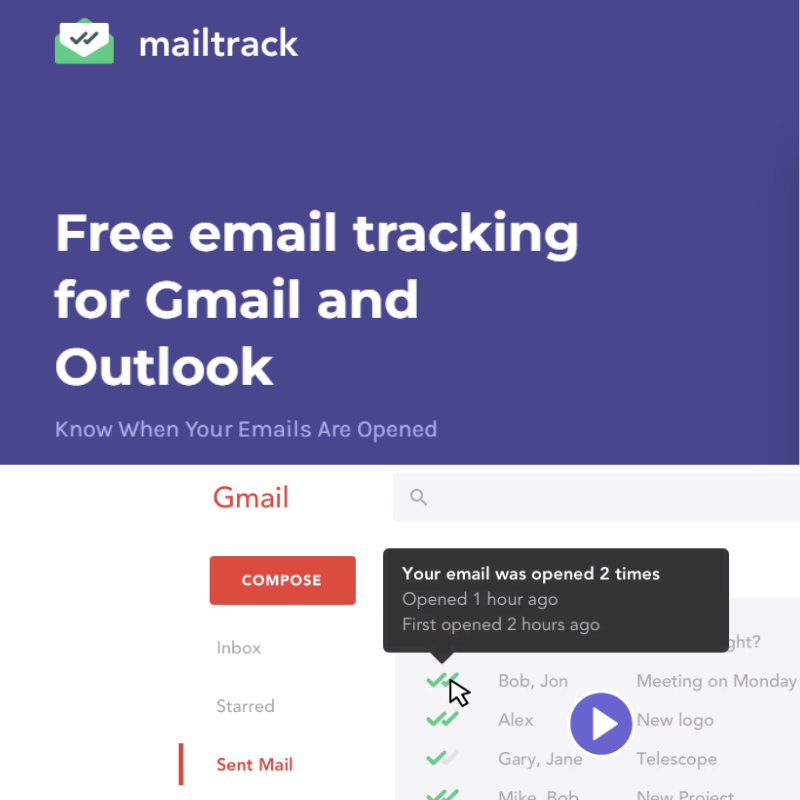 Tracking email opens with Mailsuite