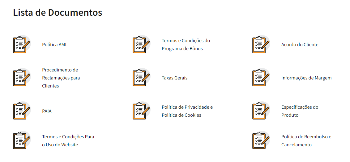 O FXNovus é legítimo e transparente com taxas e documentos.