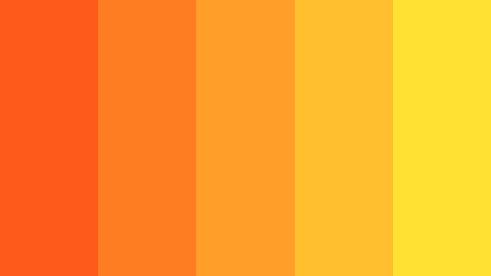 Orange To Yellow Gradient Color Scheme » Orange » SchemeColor.com