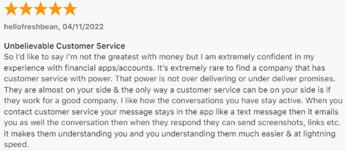 A positive Domain Money review from a customer who had an excellent customer service experience. 