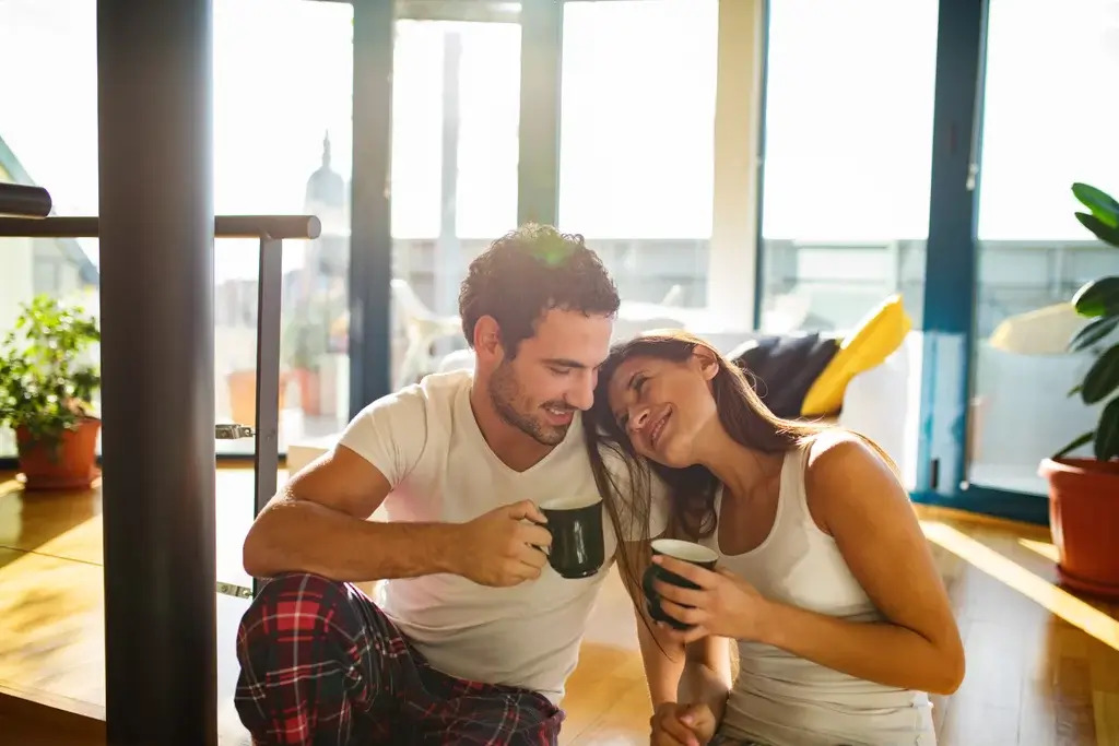 morning coffee with her