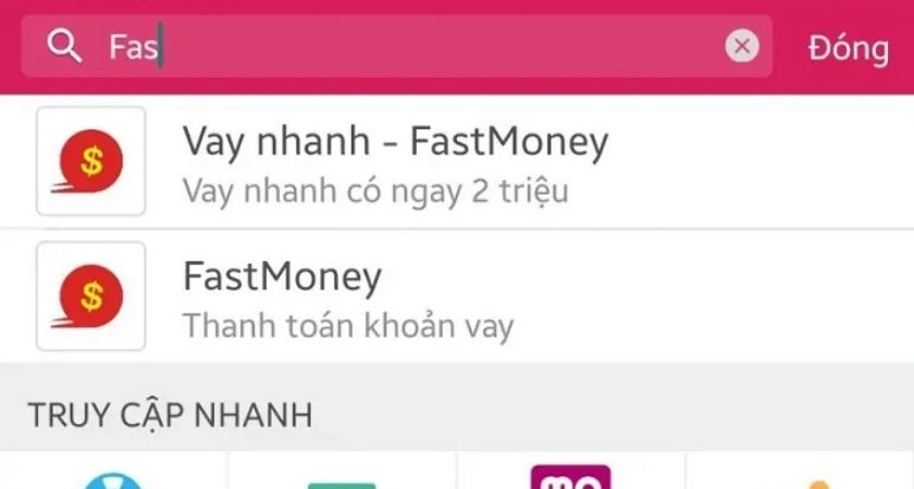 Tất toán trước hạn Fast Money