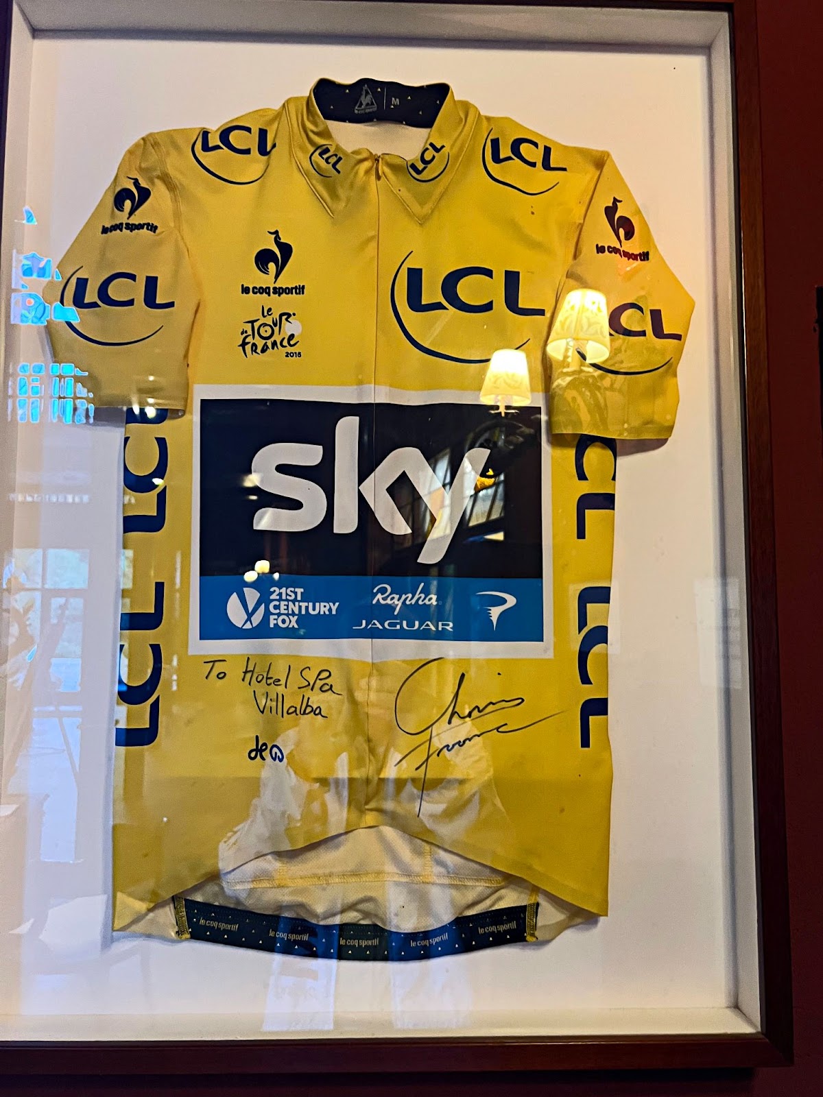 signed Tour de France jersey