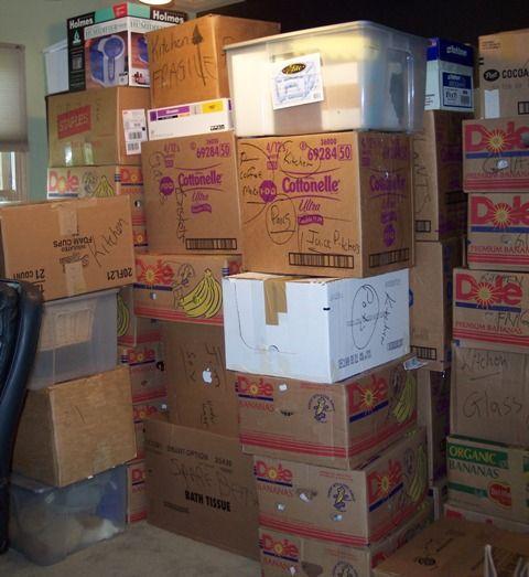 Image result for mountain of boxes in apartment move in