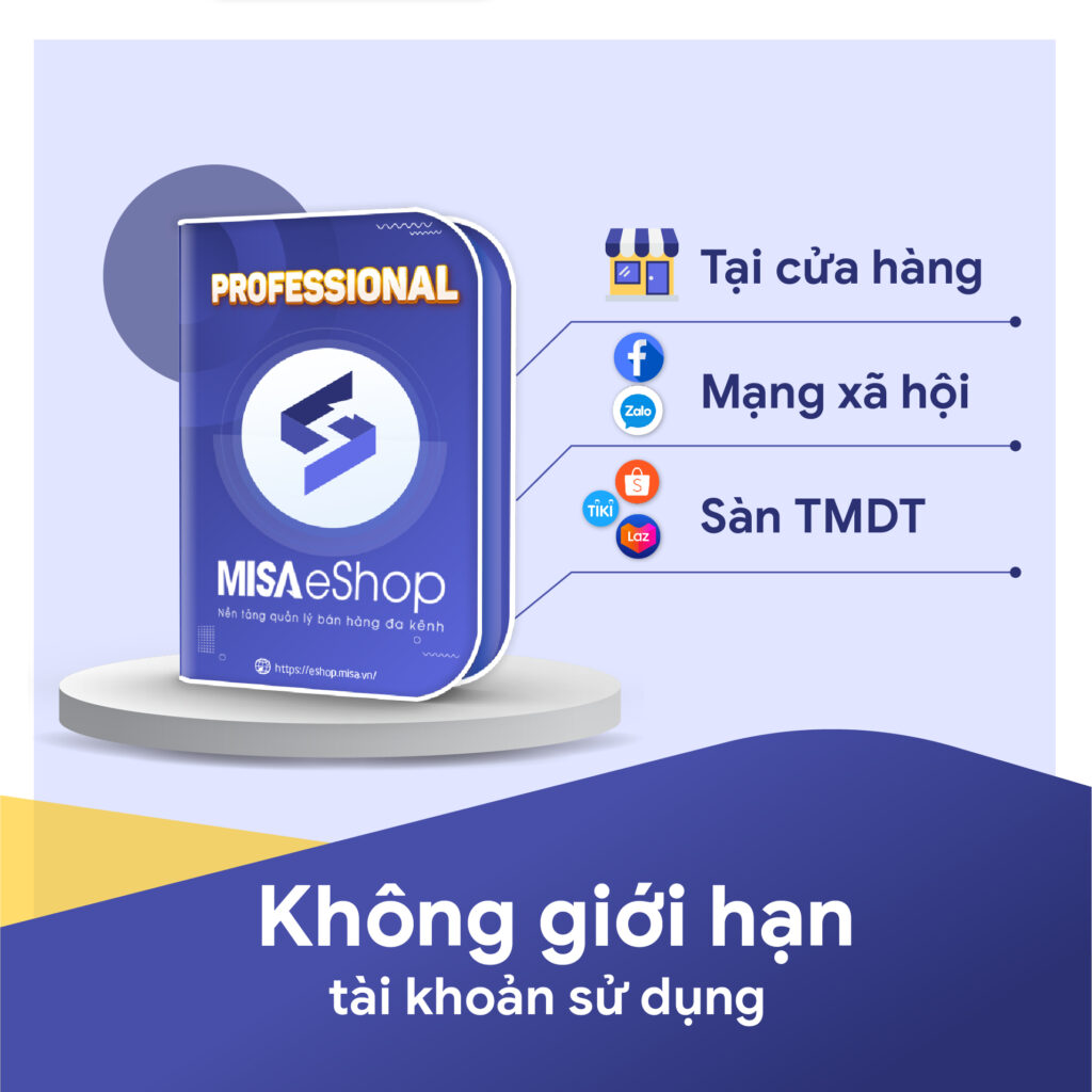 Phần mềm eShop MISA