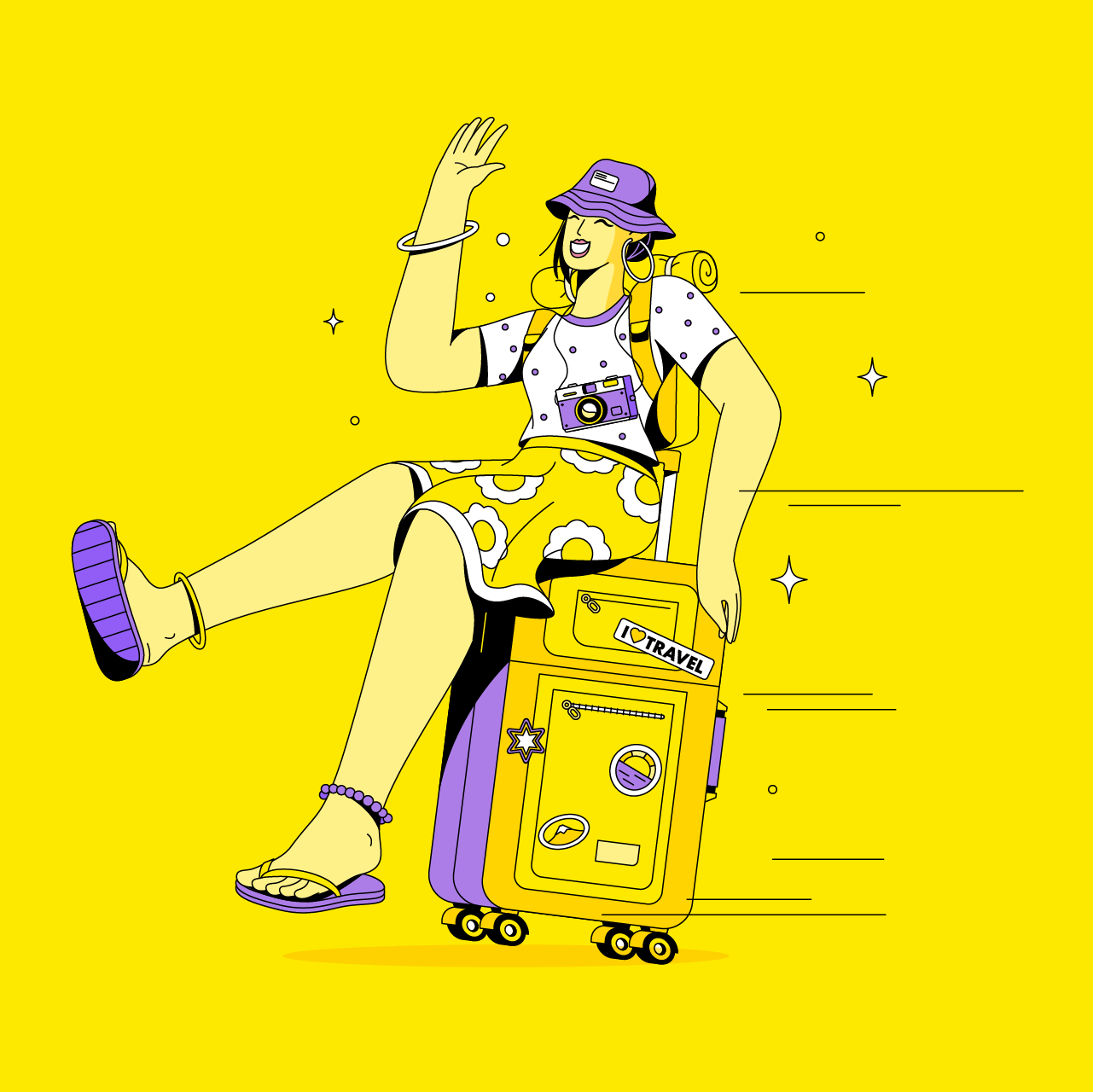 Artifact from the Scoot Airlines Illustration Showcase article on Abduzeedo