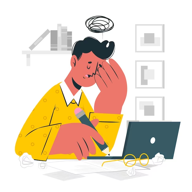 Concept of writer's block when you don't have an outline for a blog