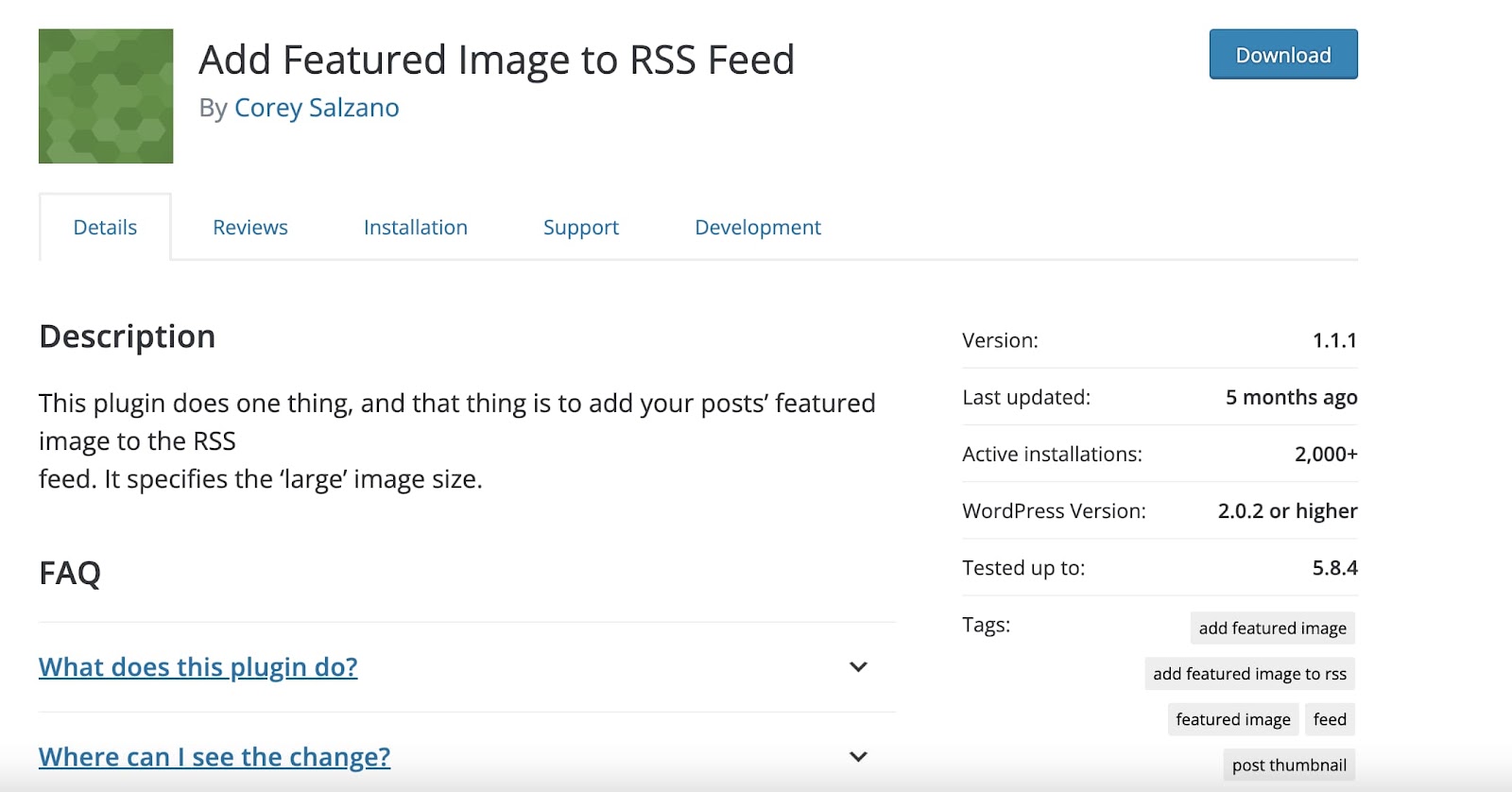Add Featured Image to RSS Feed