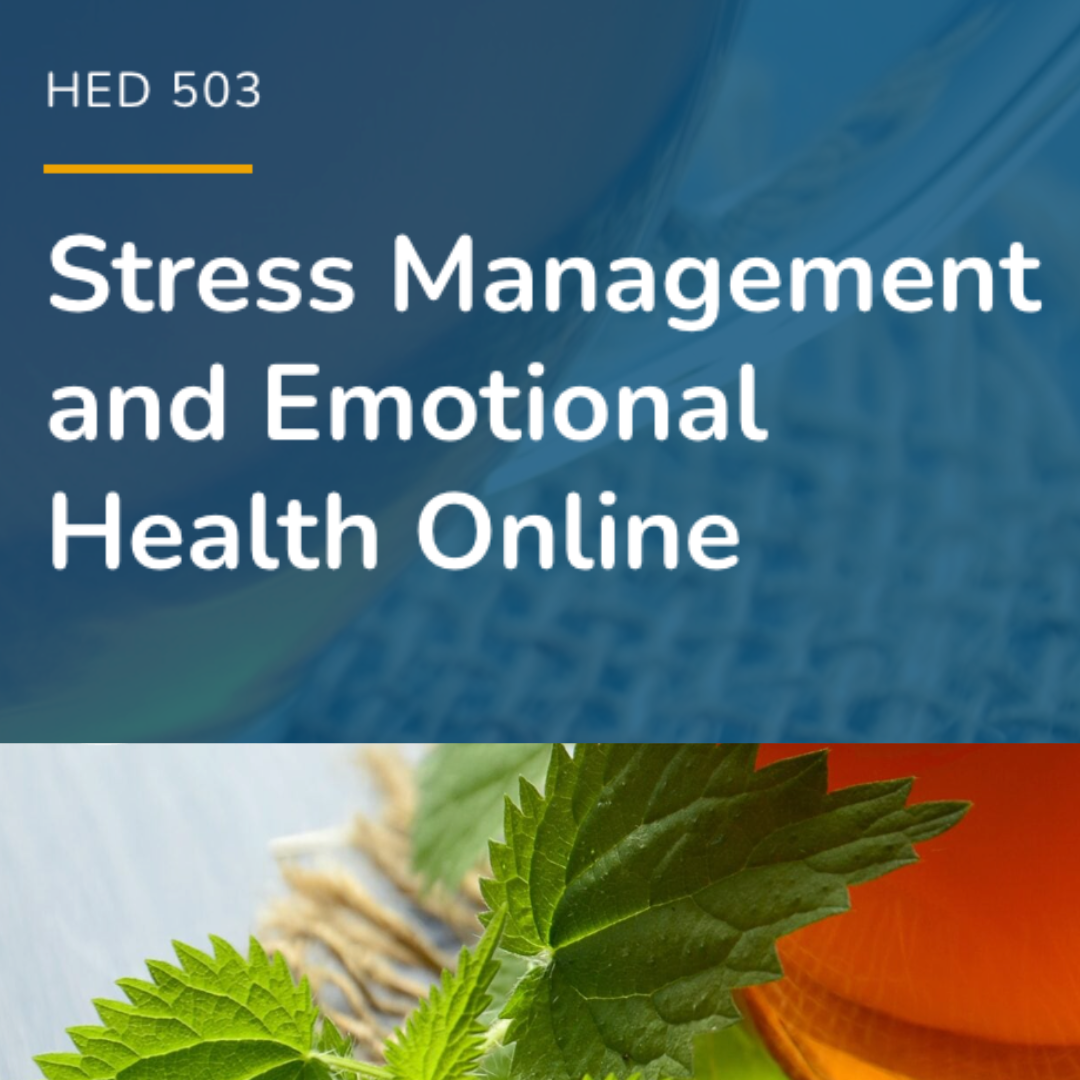 HED 503 Stress Management and emotional Health Online