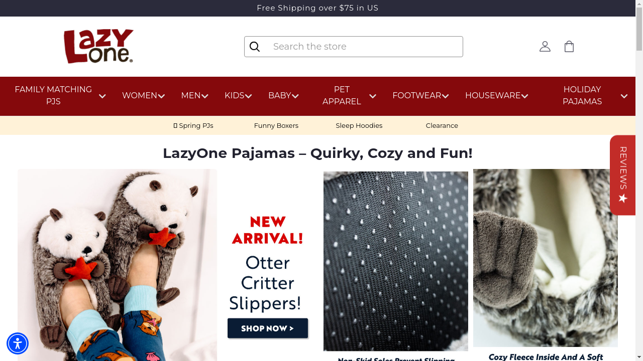 Lazy One website