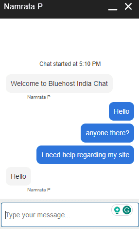 Bluehost Customer Support