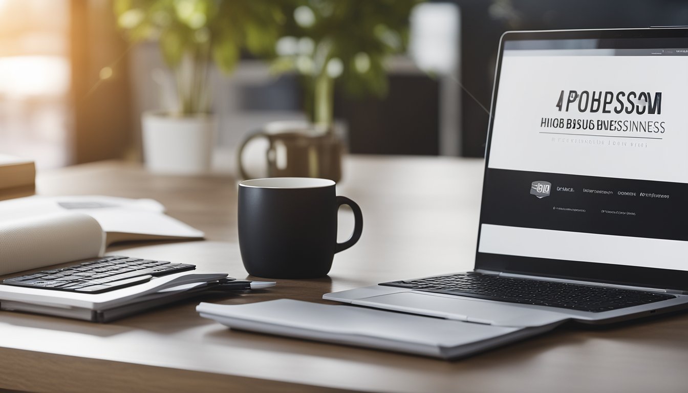 Coffee, notepad and a laptop