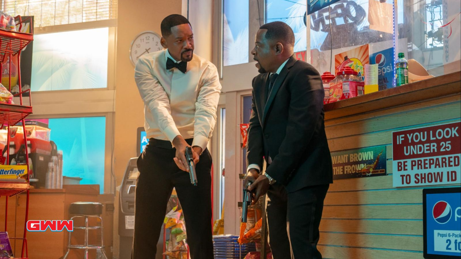 Mike Lowrey and Marcus Burnett holding guns, Bad Boys 4 release date