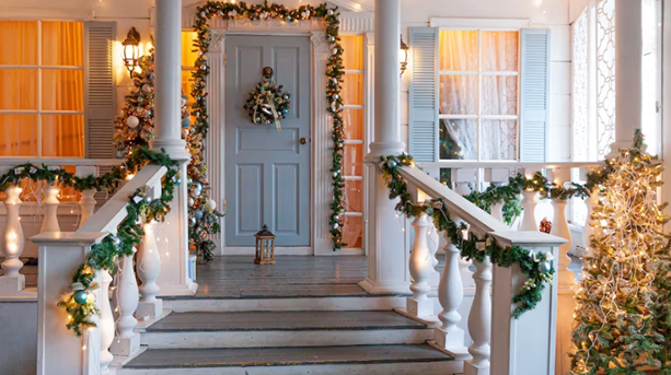 Festive Outdoor Lights on House