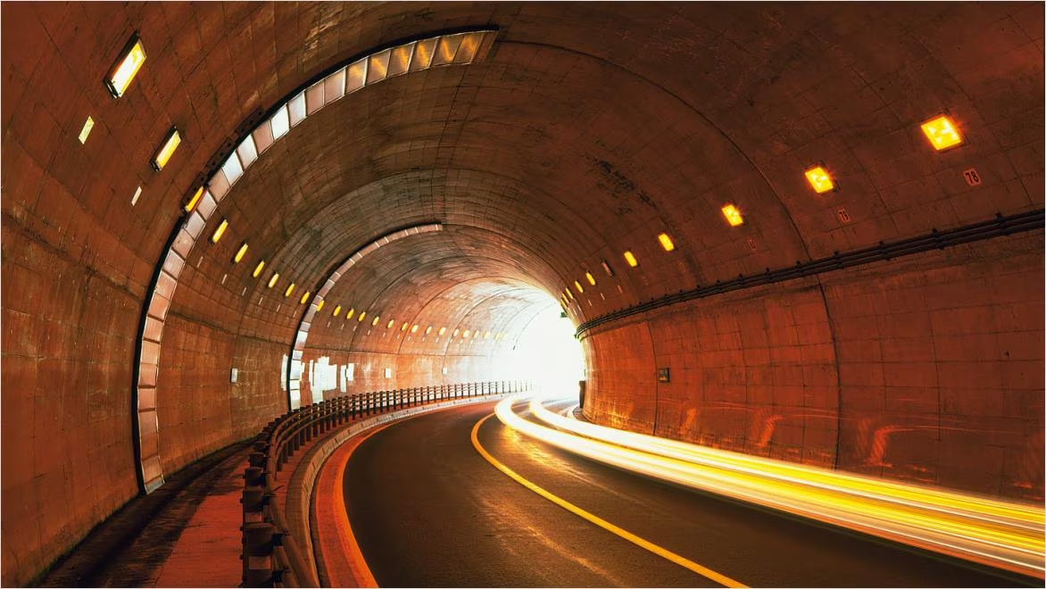 View of a tunnel