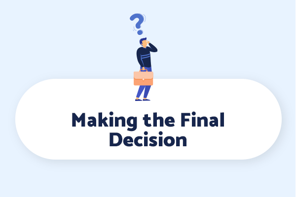 Factors to consider when making the final decision on choosing your cloud managed service provider.