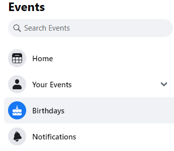 How to View Birthdays on Facebook select birthday
