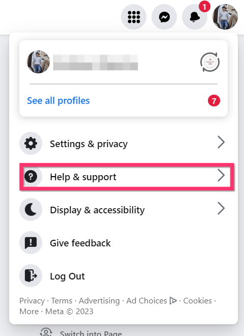 Reporting the Issue via help and support center
