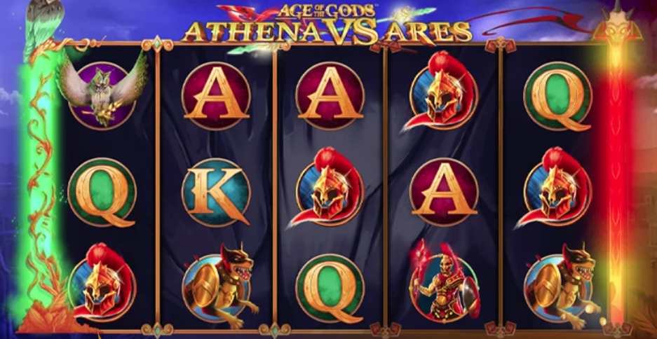 screenshot van de gokkast age of the gods: athena vs ares