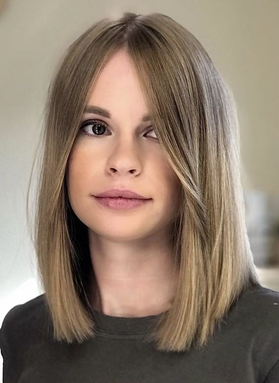 Long Bob With Face Framing Layers Shoulder Length Hairstyles