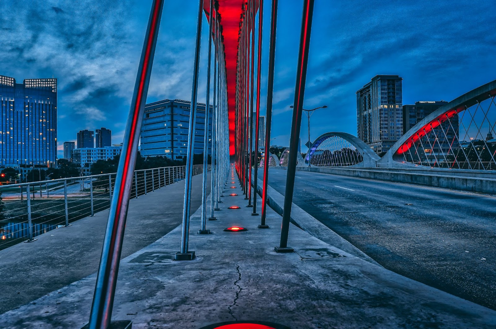 image of the poles holding a bridge to show architectural photography, one of the types of Photography