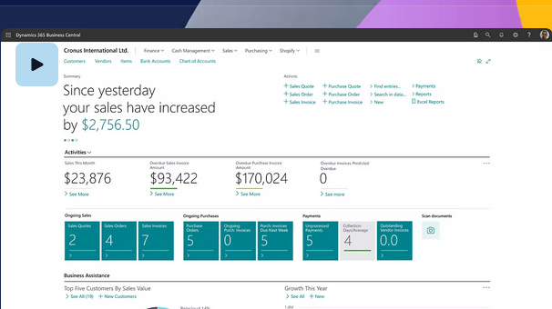 Image showing Microsoft Dynamics 365 as workflow management software for accountants