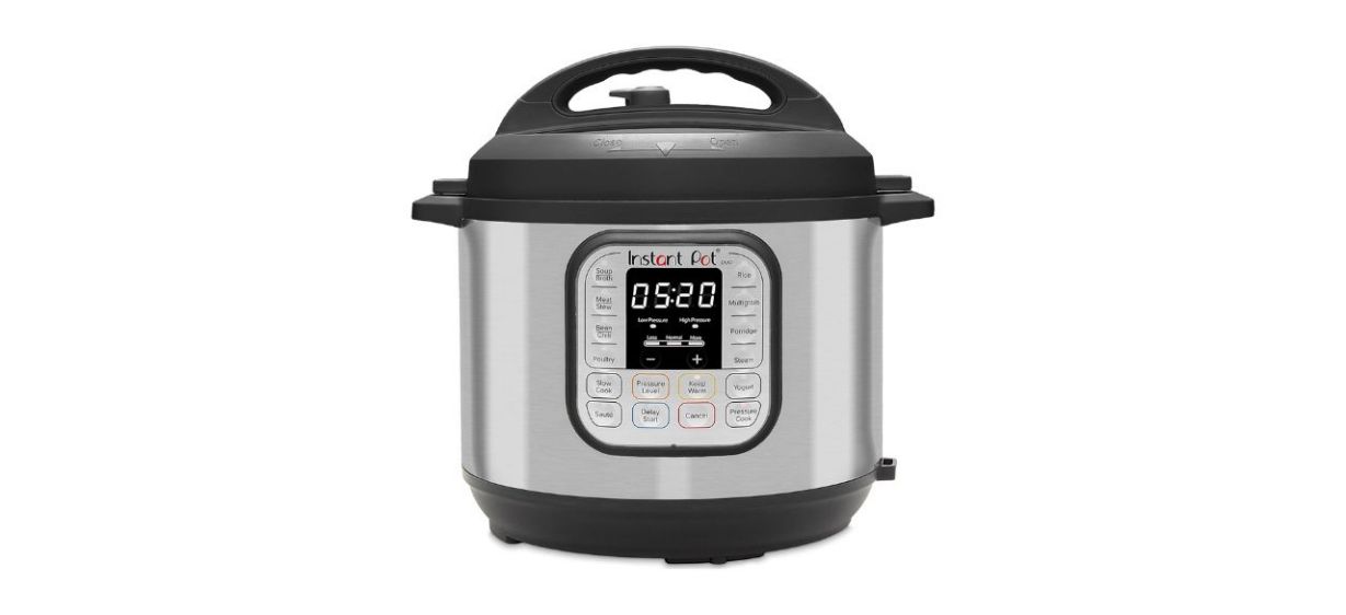 Instant Pot Duo 7-in-1 Electric Pressure Cooker on white background