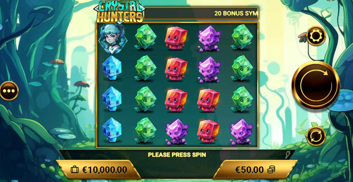 crystal hunter slot screenshot by amigo