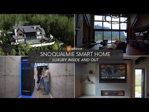 Luxury Smart Home and Movie Theater in the Snoqualmie Mountains