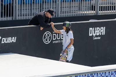 Isadora Pacheco se classifica para as semifinais no Pro Tour de Park representando o Brasil (Foto: Reprodução / CBSK)