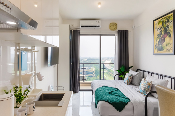 Sewa apartemen harian terjangkau apartemen skyhouse BSD