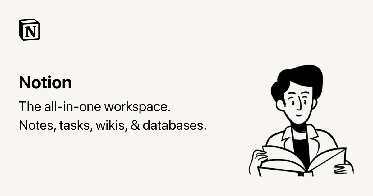 Notion: The all in one workspace. Notes, tasks, wikis & databases