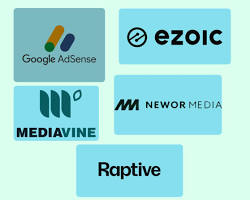 Image of Google AdSense and Mediavine logos