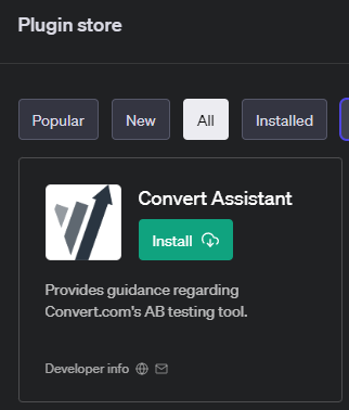Convert Assistant in OpenAI ChatGPT Plugin Store
