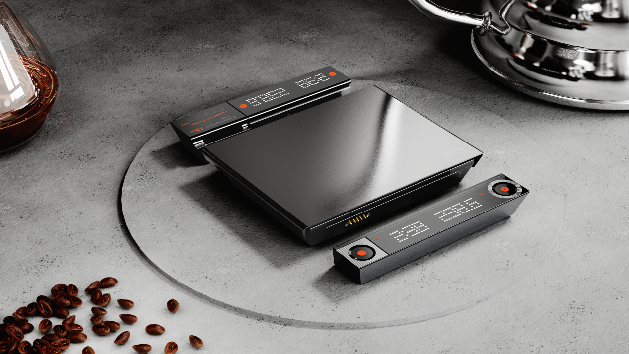 WeighMaster: The Versatile Multi-Display Modular Coffee Scale