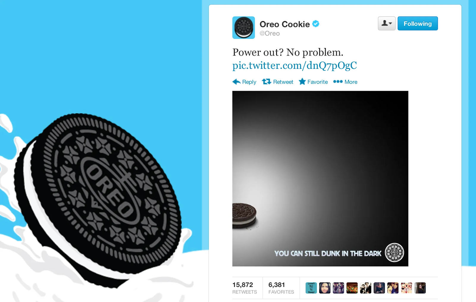 Oreo cookie meme marketing strategy