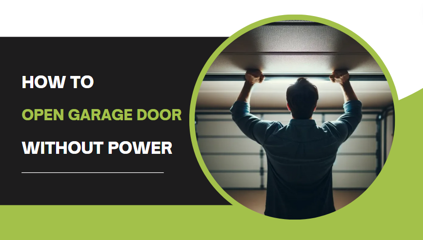 open garage door without power