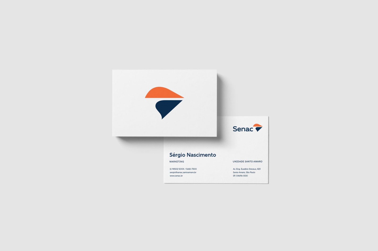 Branding and visual identity artifact for the new Senac brand