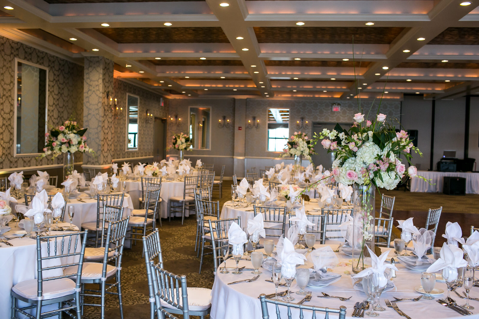 Venezia Waterfront Banquet Facility & Restaurant Wedding Photo of the waterfront ballroom by Boston Wedding Photographer Nicole Chan Photography