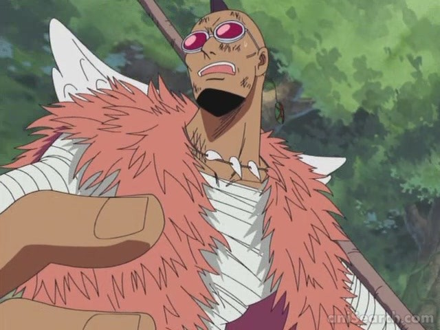 Kamakiri in One Piece. Still from the anime