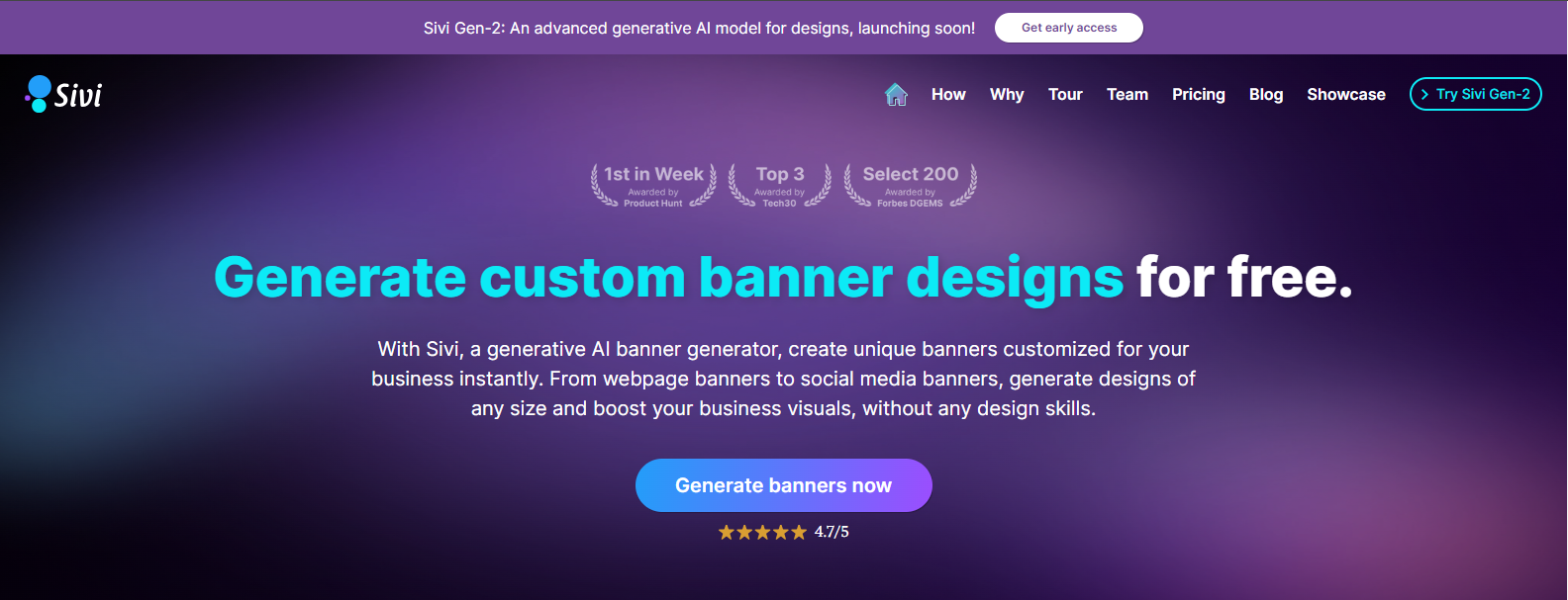 Sivi AI Banner Generator