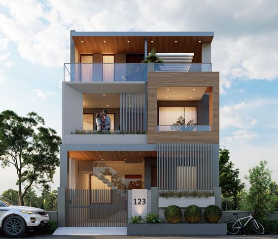 Elevation design of Ultra Modern House
