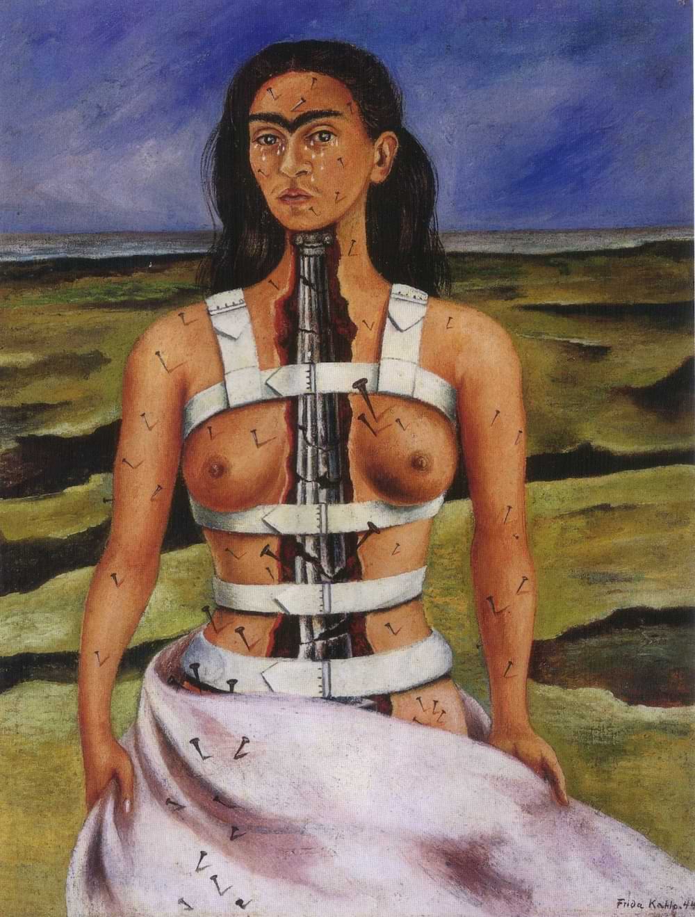 The Broken Column by Frida Kahlo, 1944