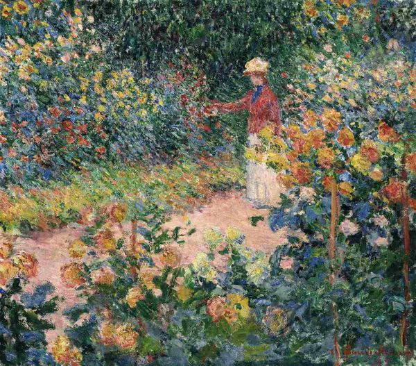 El cuadro de Claude Monet "El jardín de Giverny"
