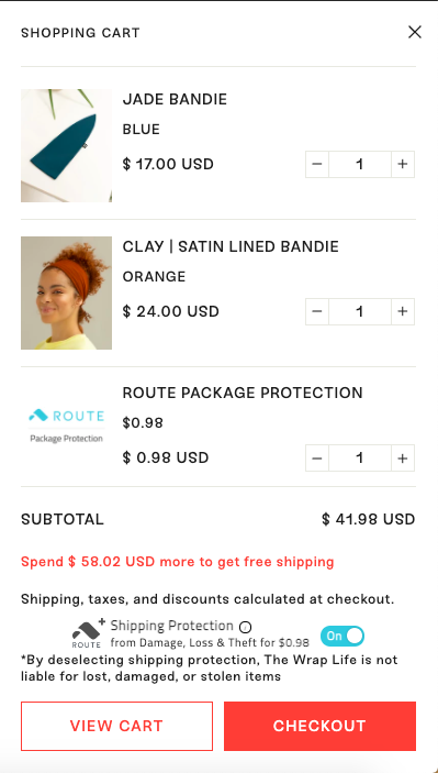 UI design tips; transparent shipping pricing example