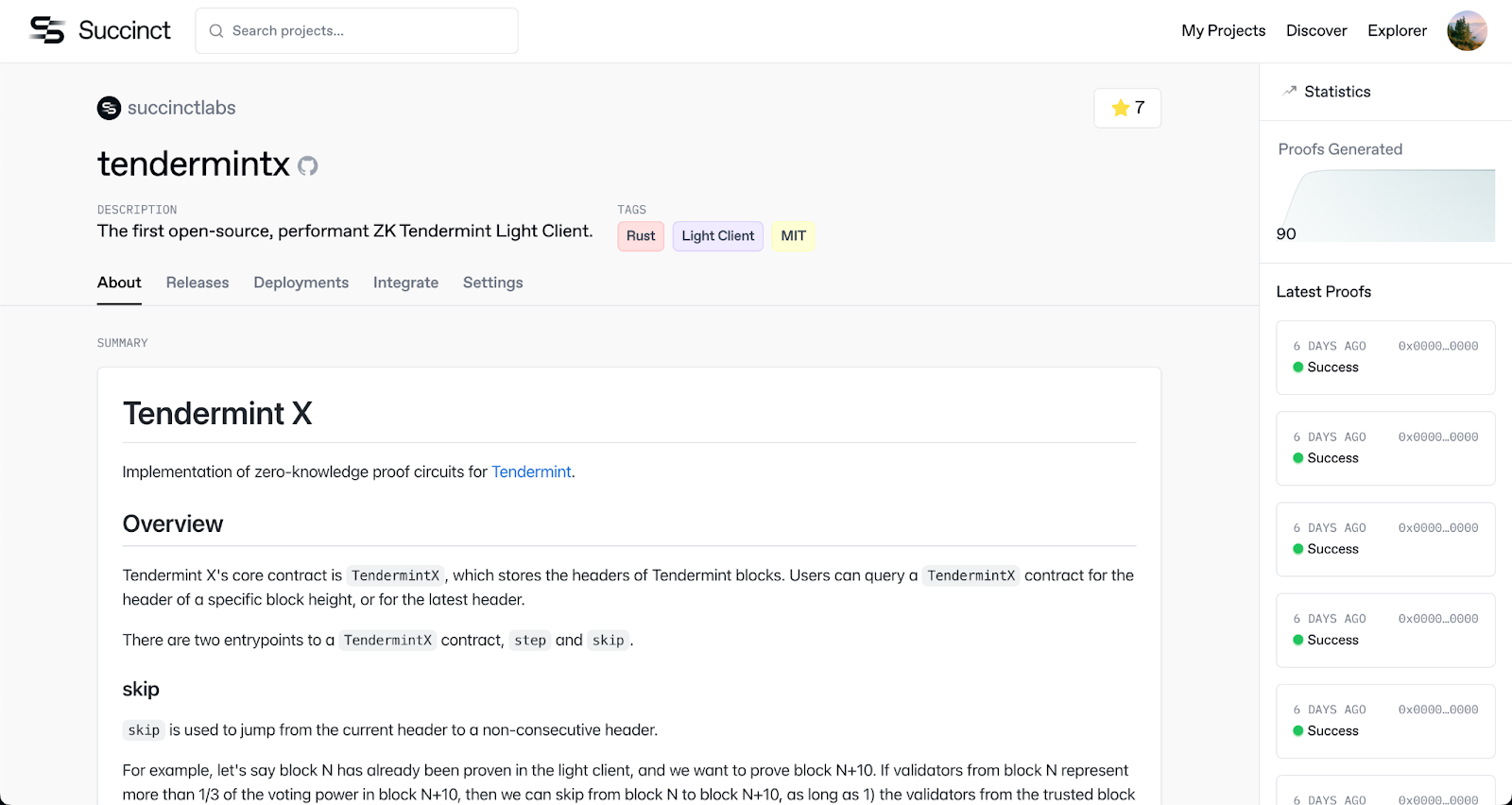 Tendermint X: The first open-source, performant ZK Tendermint light client built with Succinct