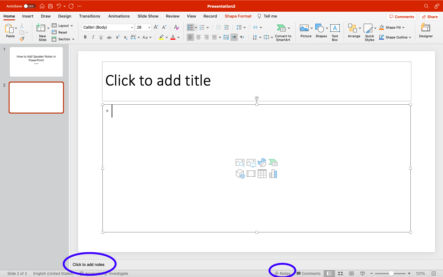 powerpoint add notes during presentation