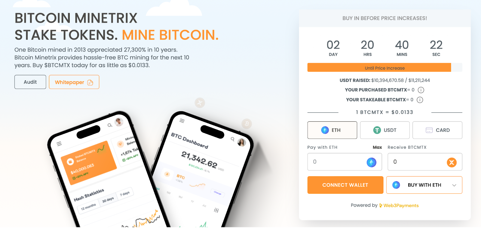 Bitcoin Minetrix Website 