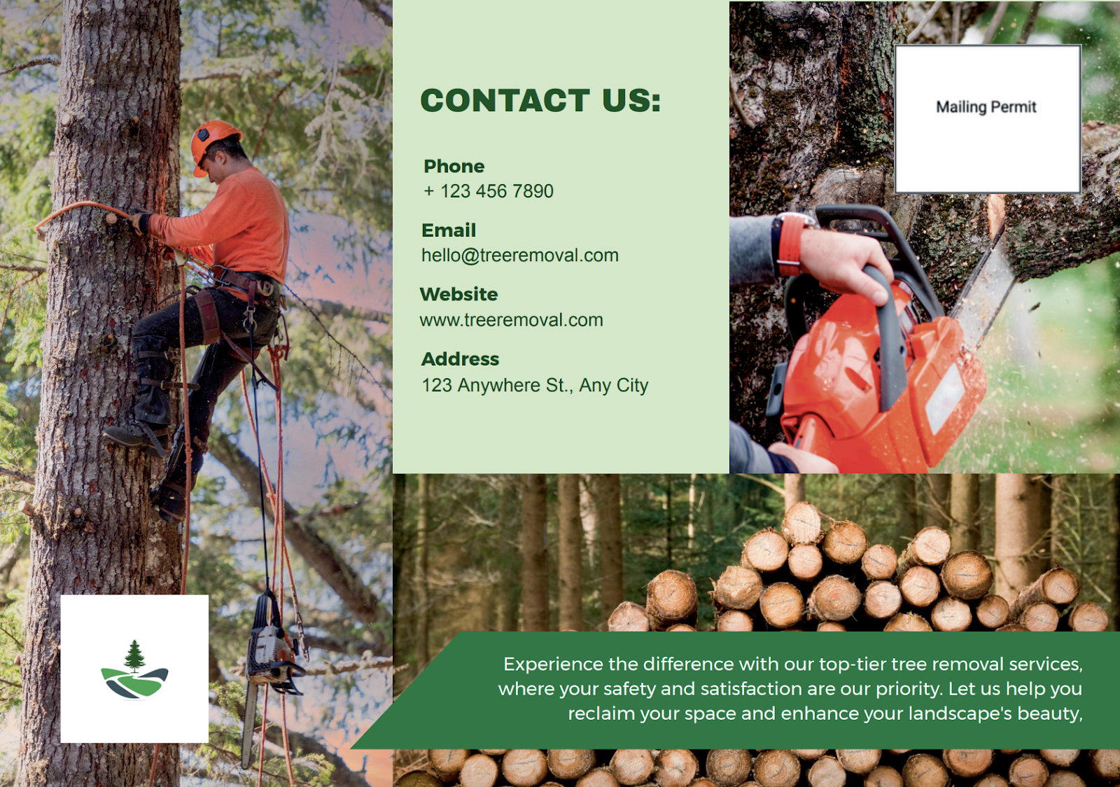 BACK 3: EDDM landscaping postcard template